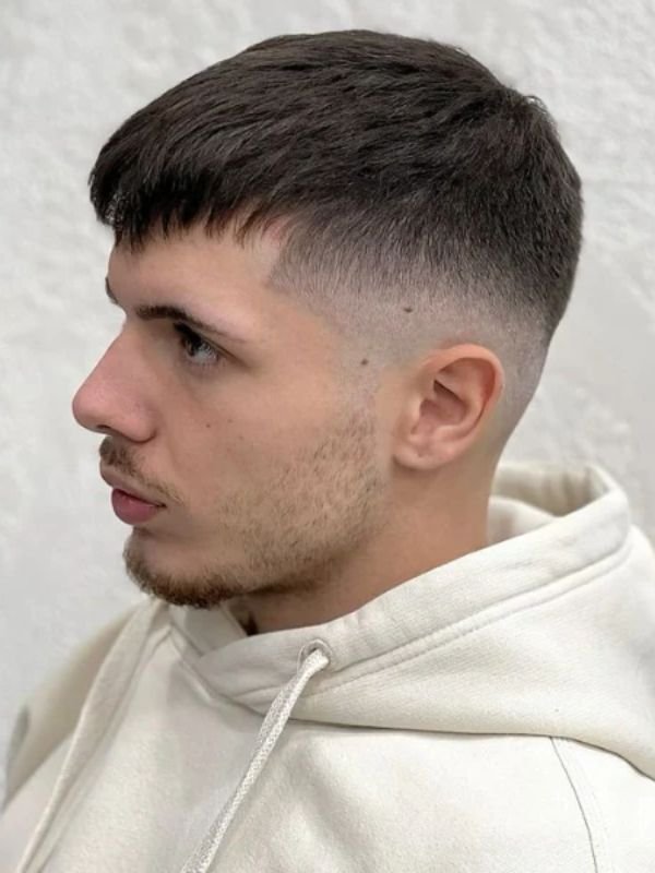 French Crop Mid Skin Fade