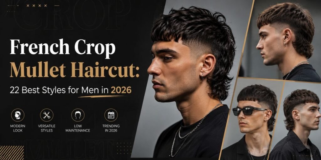 French Crop Mullet Haircut 22 Best Styles for Men in 2026