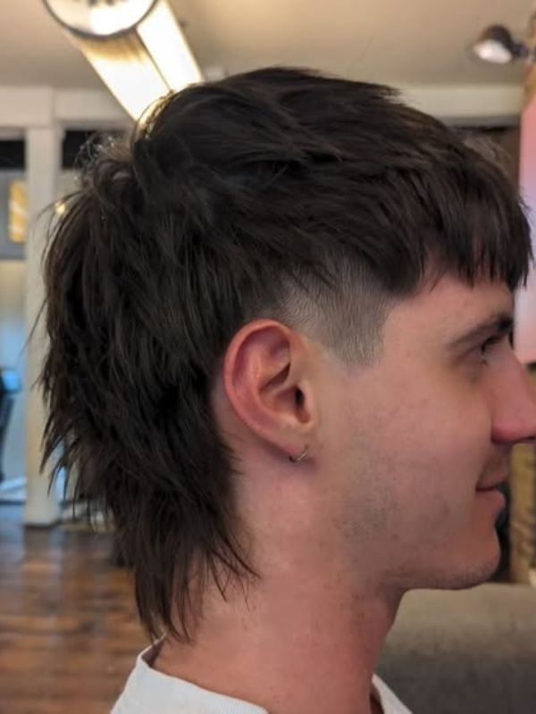 French Crop Mullet for Straight Hair