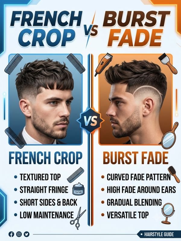 French Crop vs Burst Fade