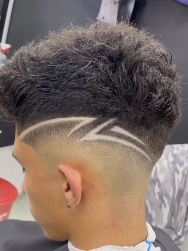 Hair Design _ Geometric Patterns Burst Fade