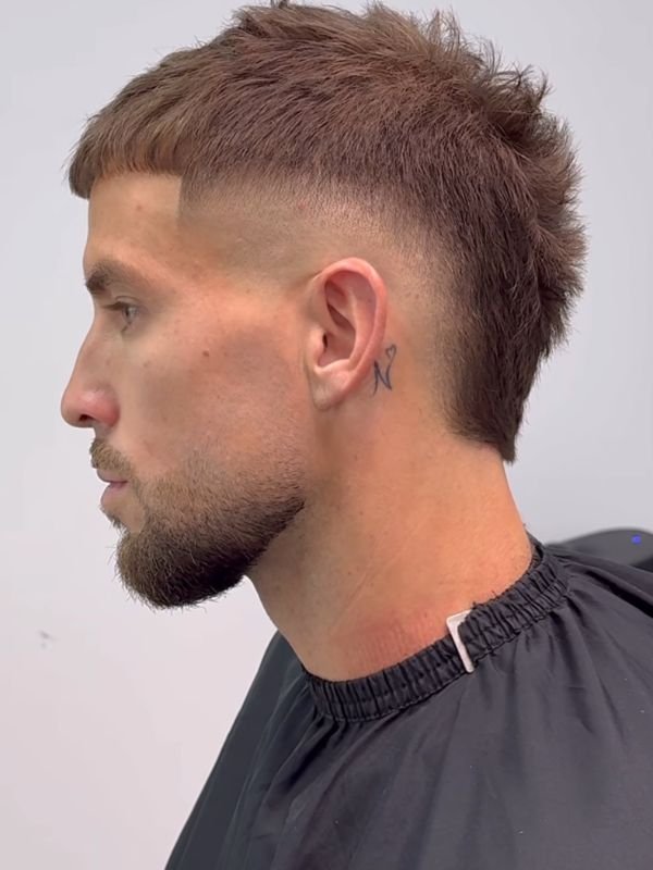 High Fade French Crop Mullet