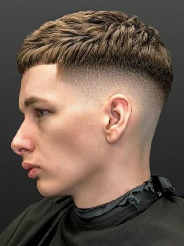 High Taper Fade French Crop Haircut