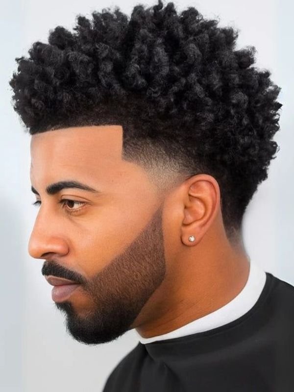 Low Taper Fade Afro Haircut