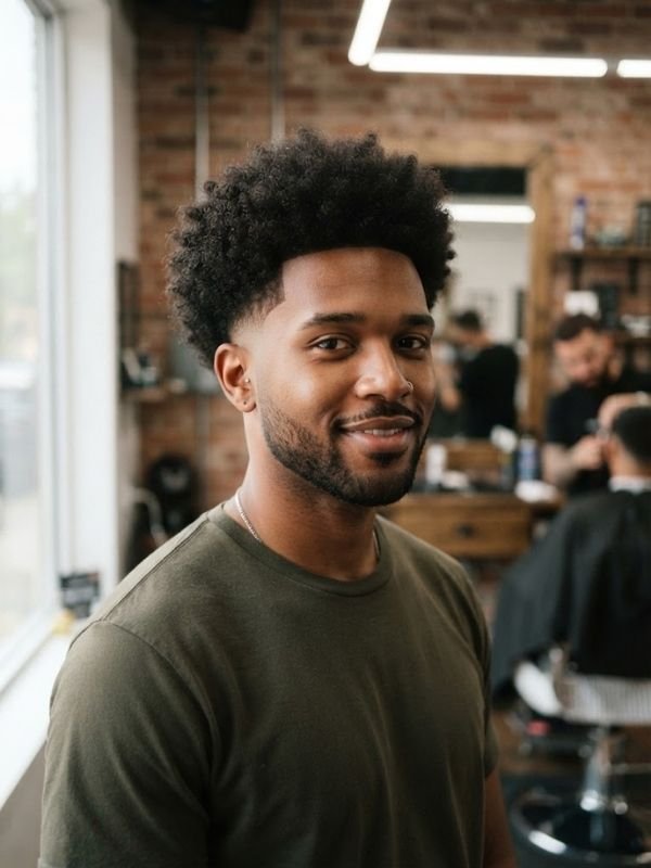 Low Taper Fade Afro (Medium to Full)