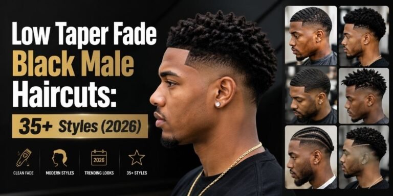 Low Taper Fade Black Male Haircuts 35+ Styles (2026)
