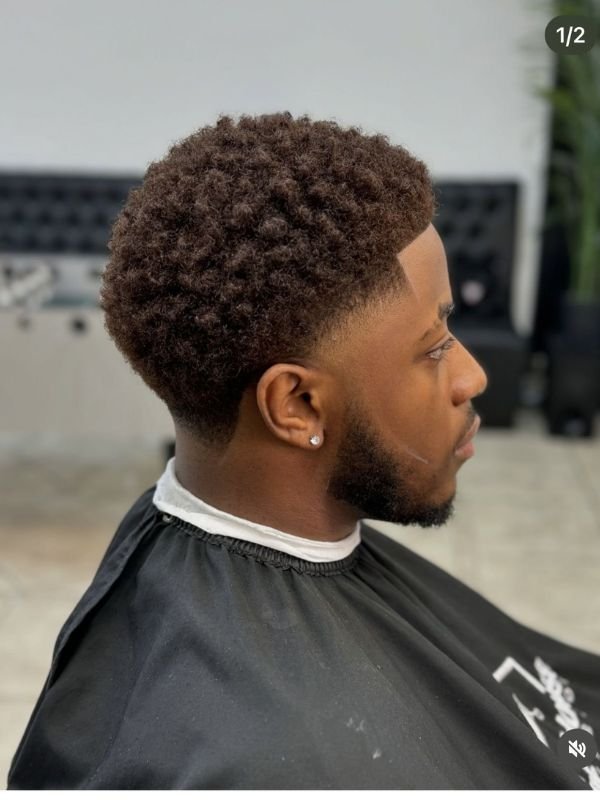 Low Taper Fade Classic Afro