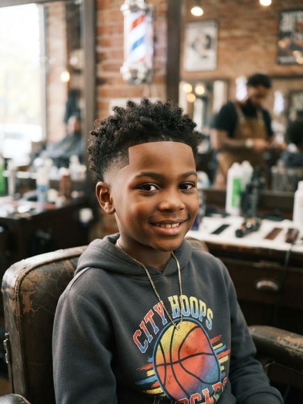 Low Taper Fade for Black Boys (Ages 8-12)