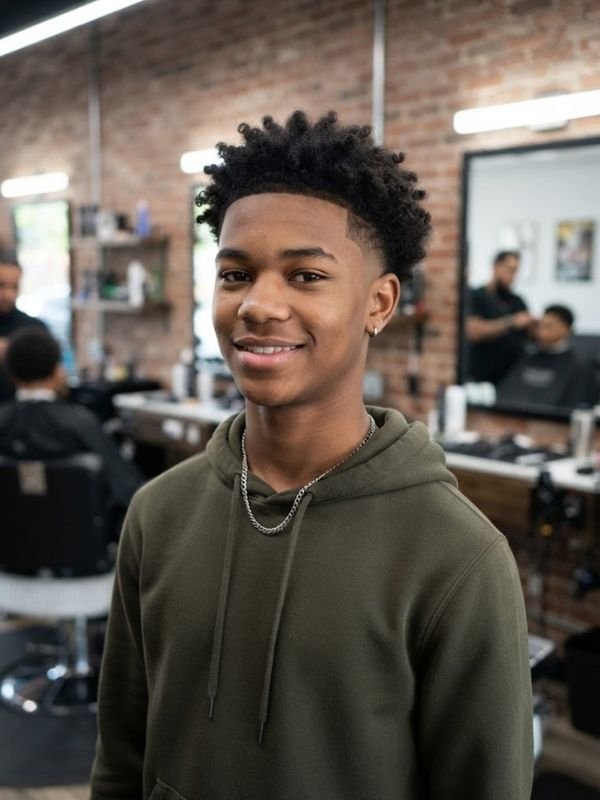 Low Taper Fade for Black Teens (Ages 13-17)