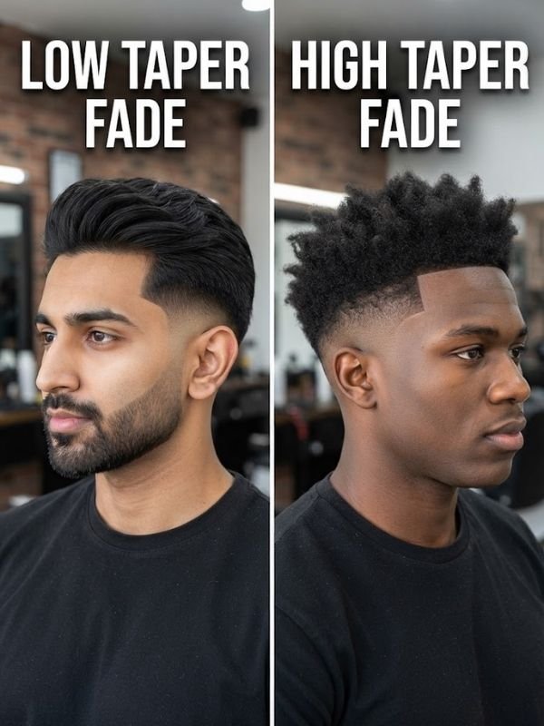 Low Taper Fade vs. High Taper Fade