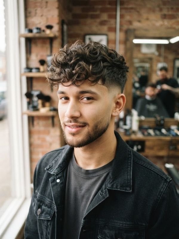 Low Taper Fade with Textured Top