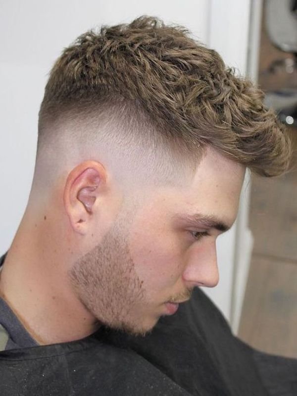 Messy French Crop with Mid Fade