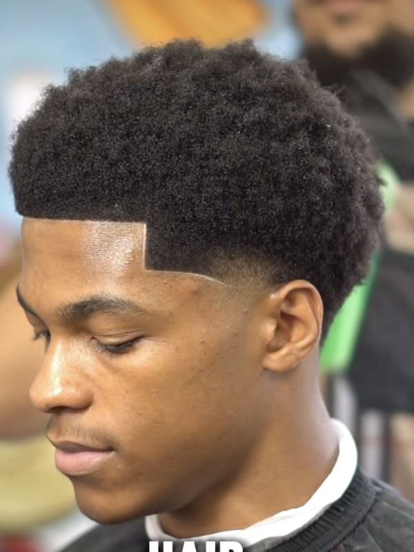 Mid Taper Fade Afro