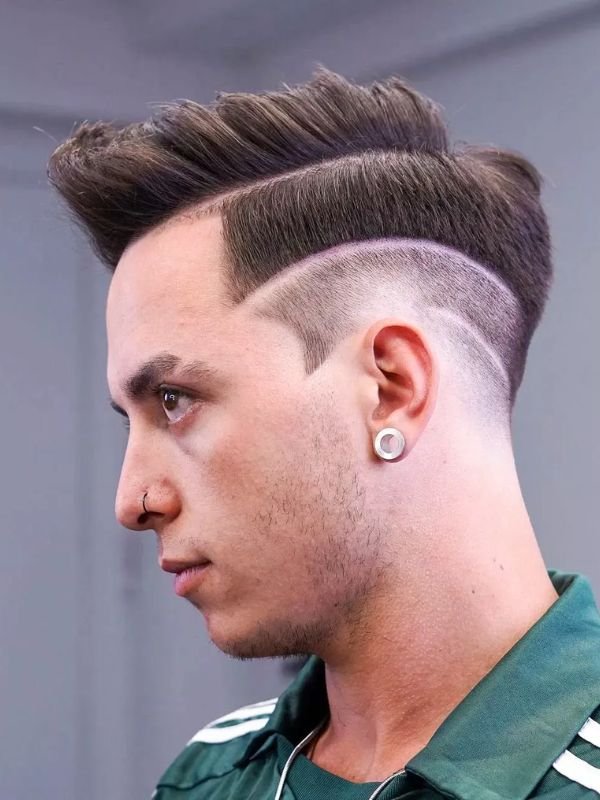 Sharp Line-Up _ Edge-Up Burst Fade Buzz Cut