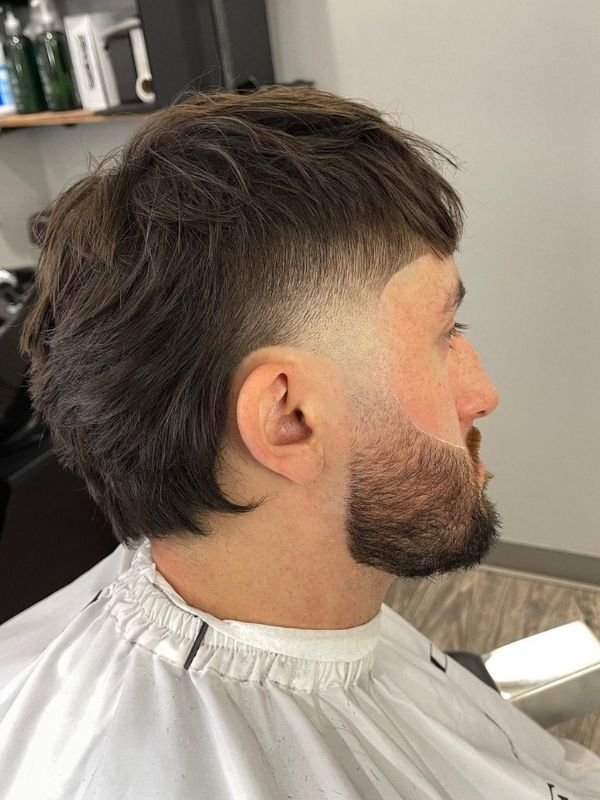 Skin Fade French Crop Mullet