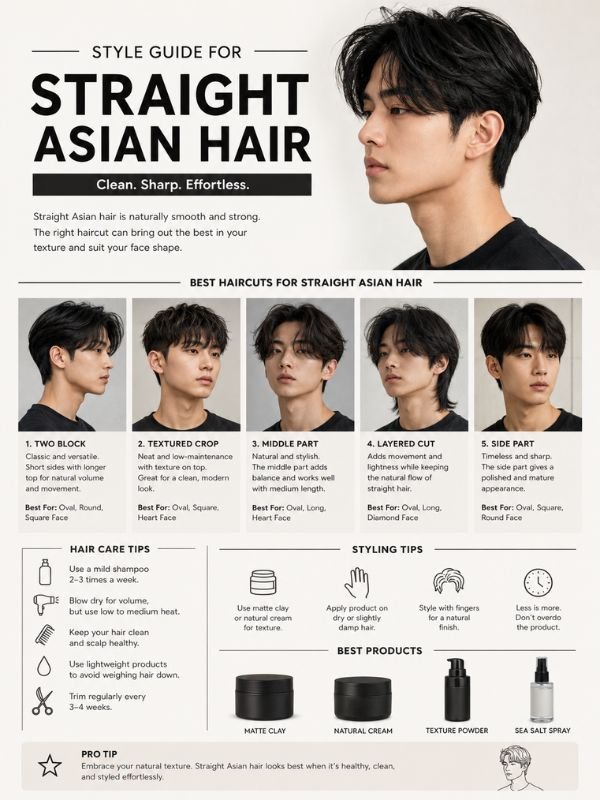Style Guide for Straight Asian Hair