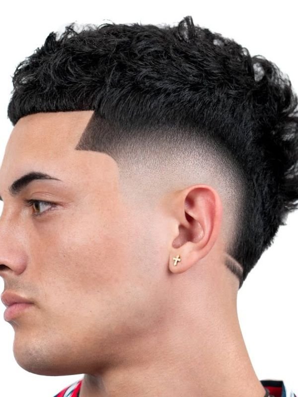 Textured French Crop Burst Fade