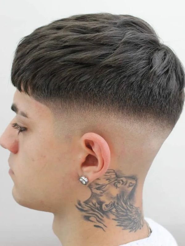 Textured Low Taper Fade French Crop