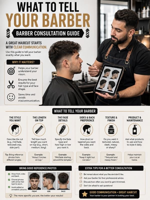 Tell Your Barber Barber Consultation Guide