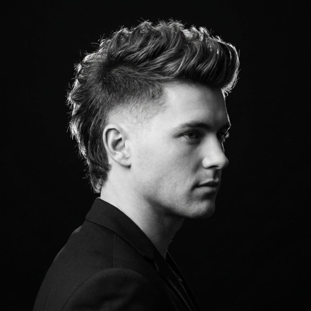 Burst Fade Mohawk Mullet