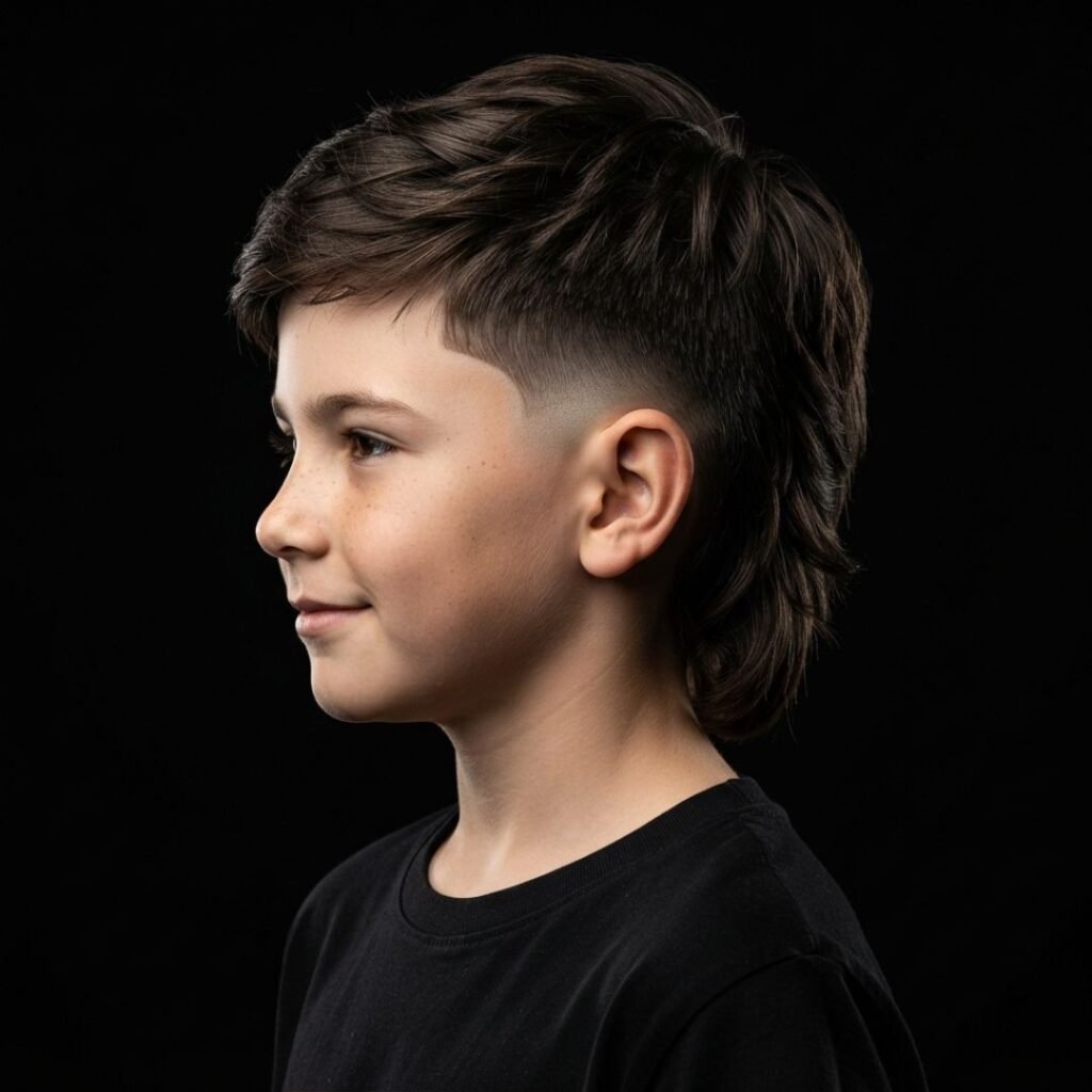 Burst Fade Mullet Kids