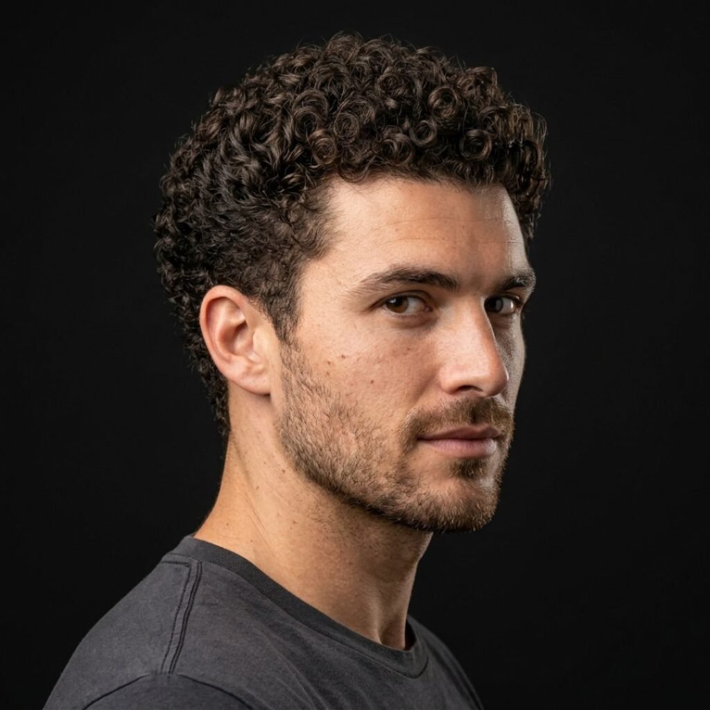 Styling 16 Guard Buzz Cut on Curly Hair