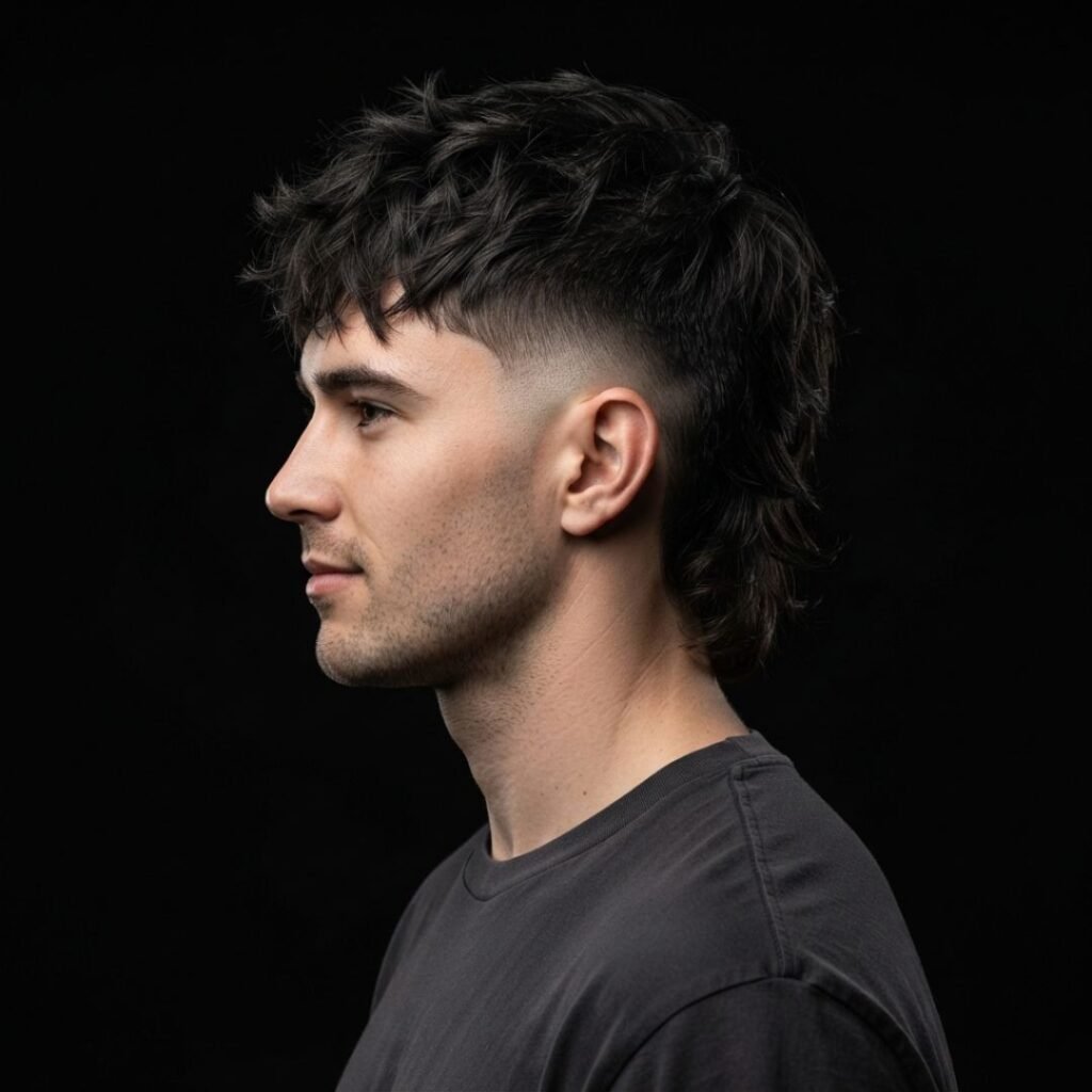 Undercut Burst Fade Mullet