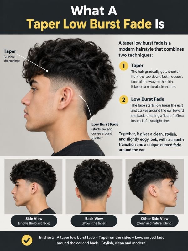 What A Taper Low Burst Fade Is
