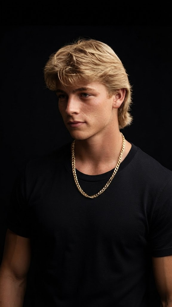 Eighties men's hairstyles short hair